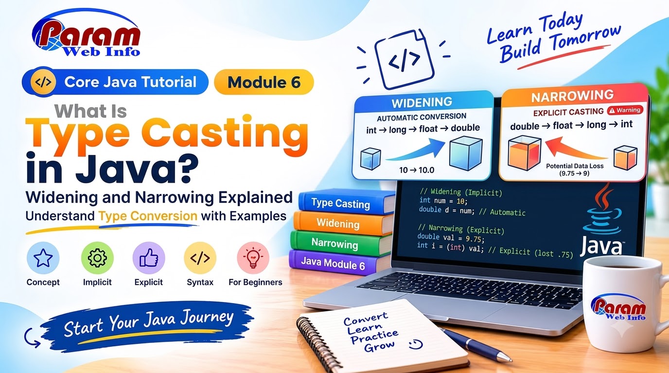 Type Casting in Java: Widening and Narrowing Explained